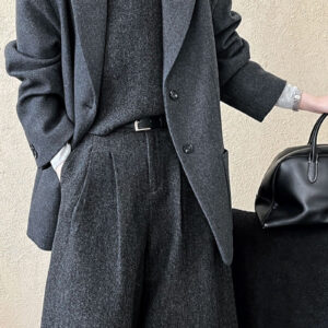 Wool Blend Relaxed Fit Blazer
