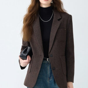 Maillard Brown Wool Blazer